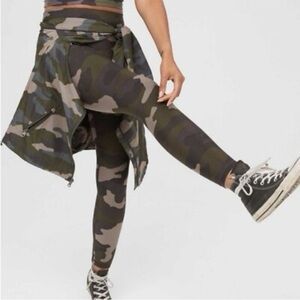 Aerie Camo Real Me High Rise Leggings Pants Athleisure Work Out Exercise Small
